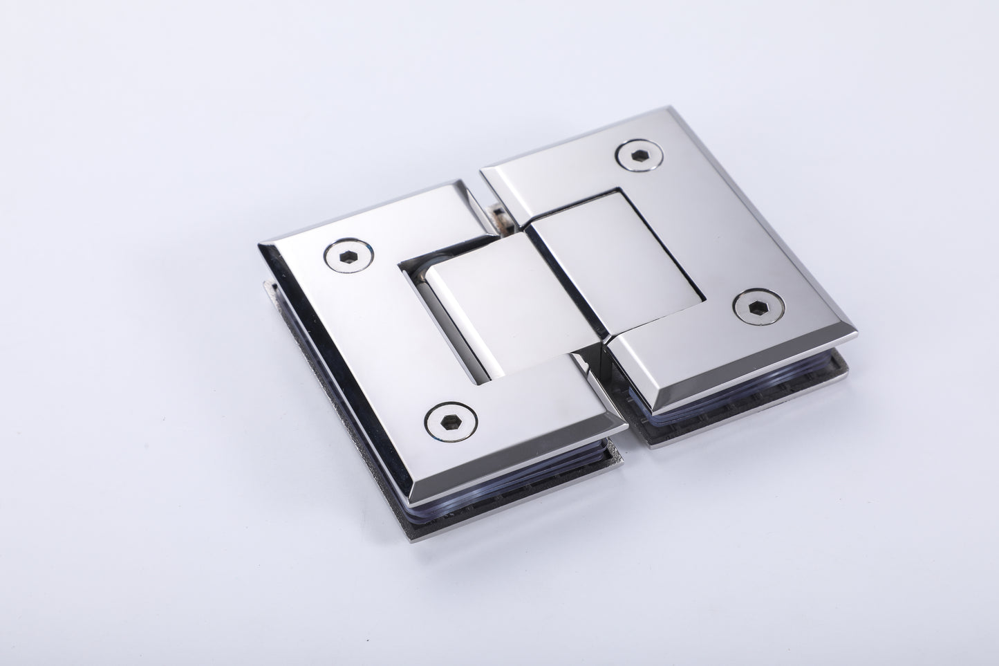 Heavy Duty Frameless Shower Door Hinge, Glass Mount Hardware for Shower Rooms