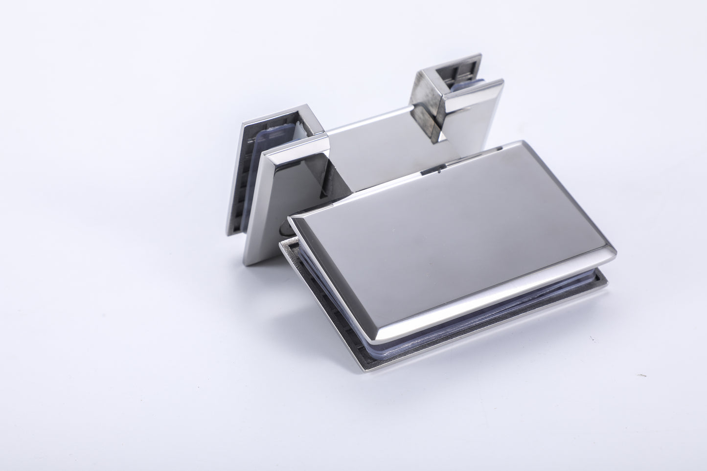 Heavy Duty Frameless Shower Door Hinge, Glass Mount Hardware for Shower Rooms
