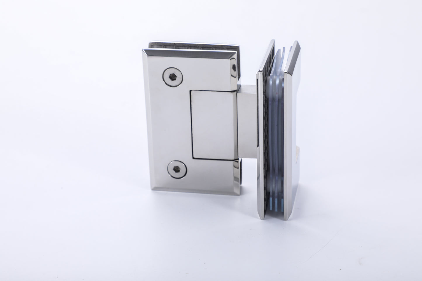 Heavy Duty Frameless Shower Door Hinge, Glass Mount Hardware for Shower Rooms