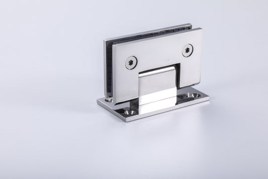 Hardware Frame 2-Hole Shower Glass Door 90° Wall-to-Glass Hinge