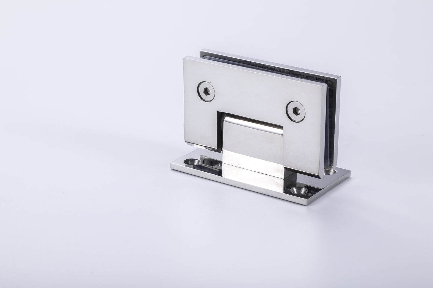 Hardware Frame 2-Hole Shower Glass Door 90° Wall-to-Glass Hinge