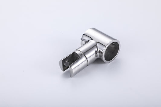 304 Stainless Steel Shower Rod Partition Connector, Round Rod Glass Clamp, Bathroom Hardware Fittings