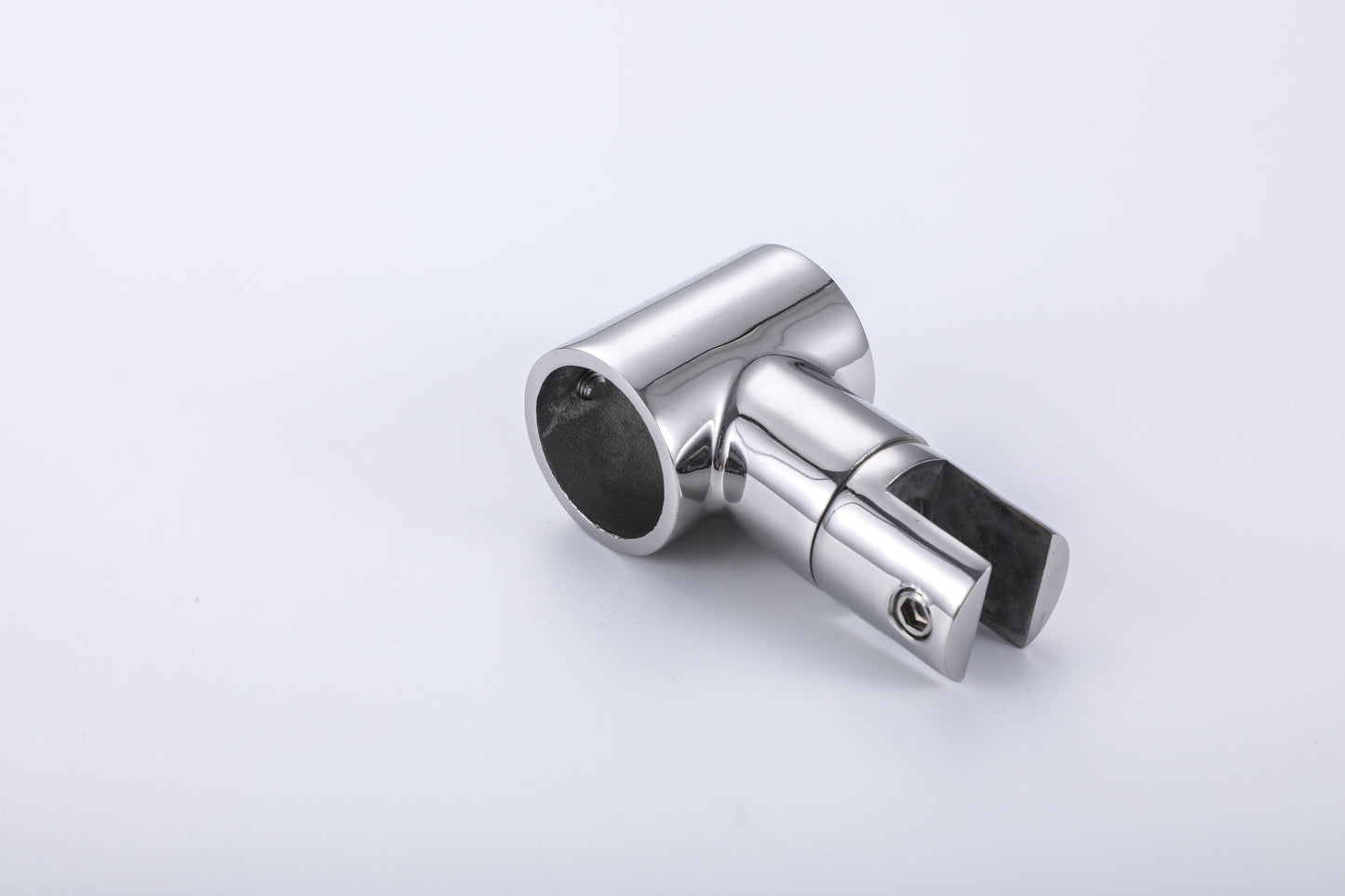 304 Stainless Steel Shower Rod Partition Connector, Round Rod Glass Clamp, Bathroom Hardware Fittings