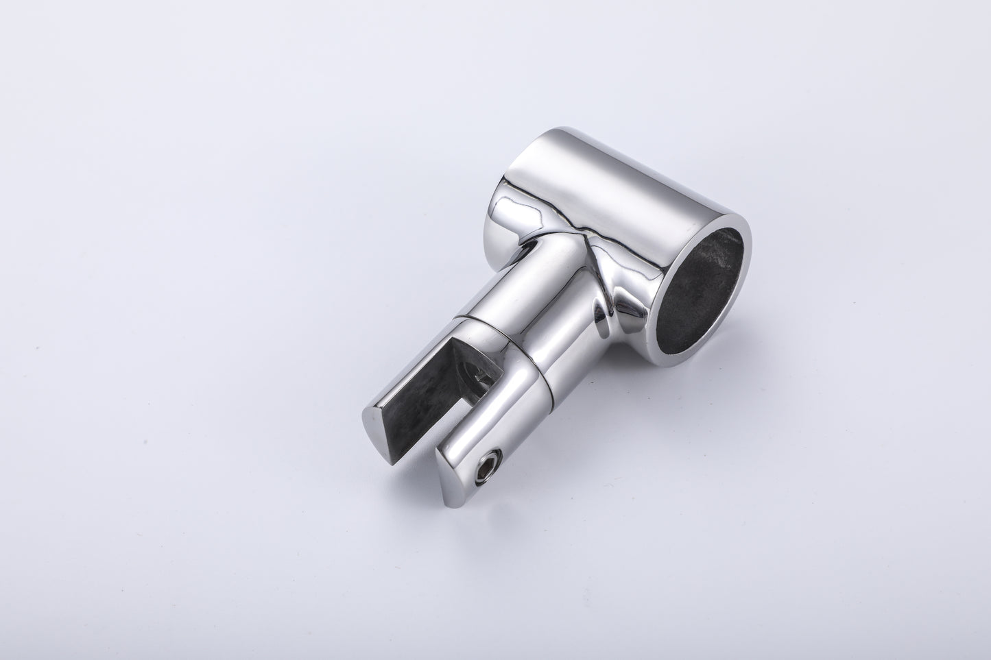 304 Stainless Steel Shower Rod Partition Connector, Round Rod Glass Clamp, Bathroom Hardware Fittings