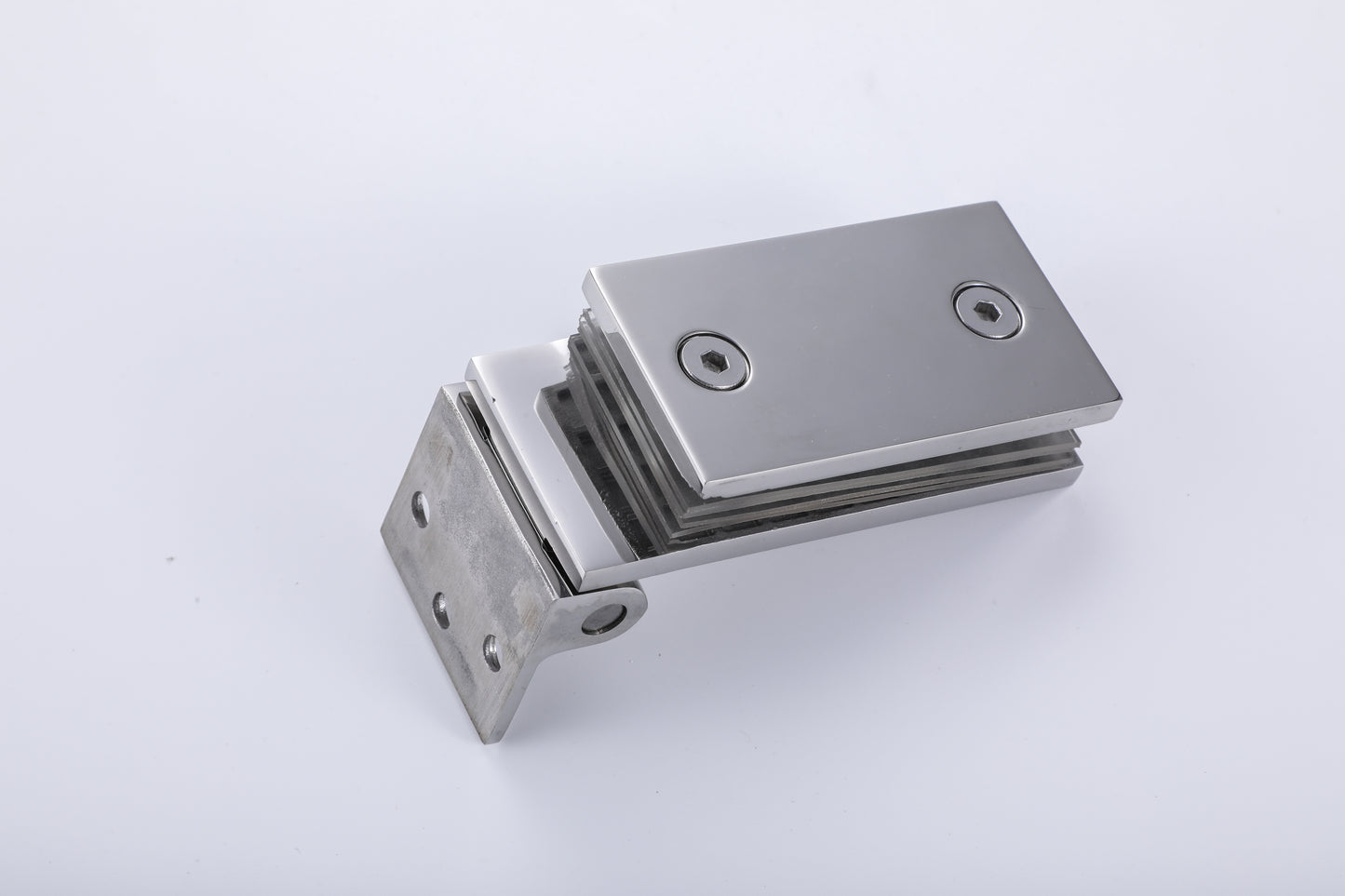 90 Degree Wall to Glass Hinge for Frameless Tempered Shower Glass Door, Bathroom Hardware Accessories