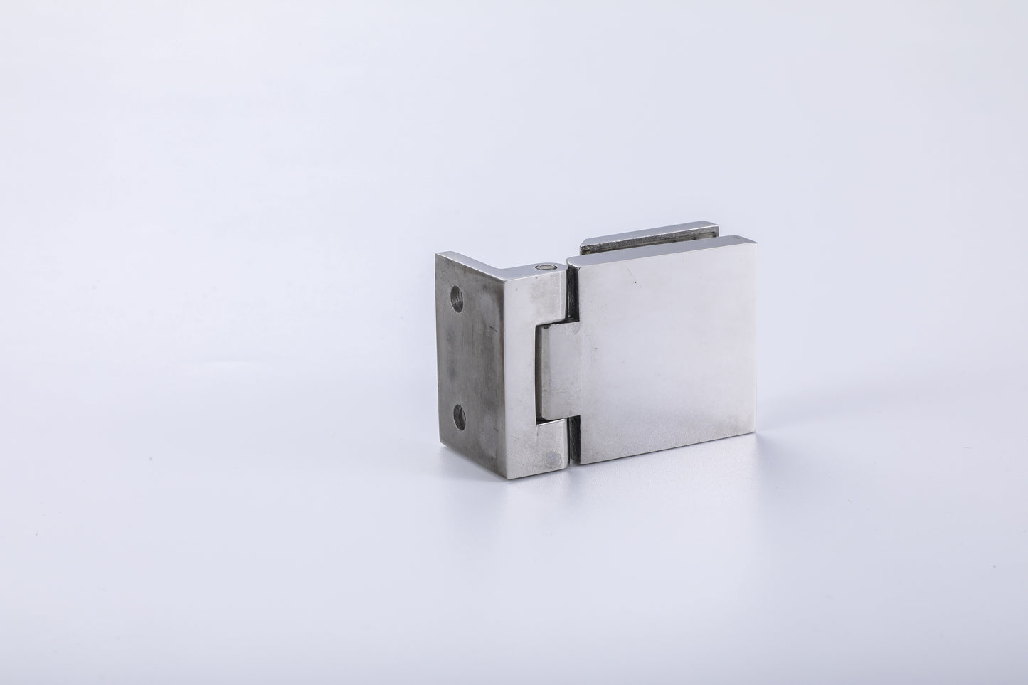 Frameless Shower Door Hinge 90 Degree, 304 Stainless Steel Wall to Glass Hinge, Heavy Duty Bathroom Hardware for Tempered Glass