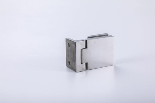 Frameless Shower Door Hinge 90 Degree, 304 Stainless Steel Wall to Glass Hinge, Heavy Duty Bathroom Hardware for Tempered Glass
