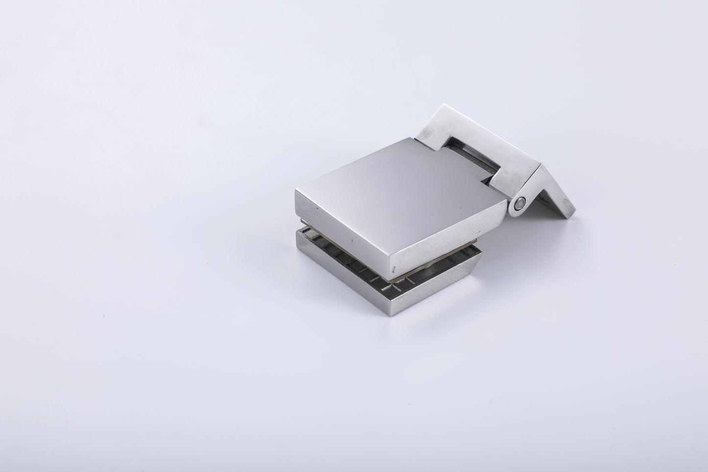 Frameless Shower Door Hinge 90 Degree, 304 Stainless Steel Wall to Glass Hinge, Heavy Duty Bathroom Hardware for Tempered Glass