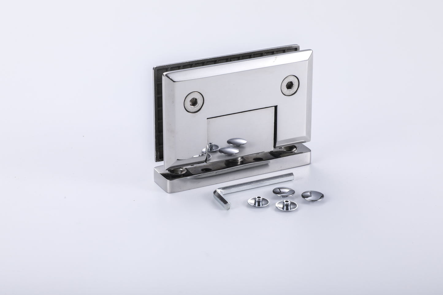 304 Stainless Steel Wall Hinge for Framed Tempered Glass Shower Door, Bathroom Hardware