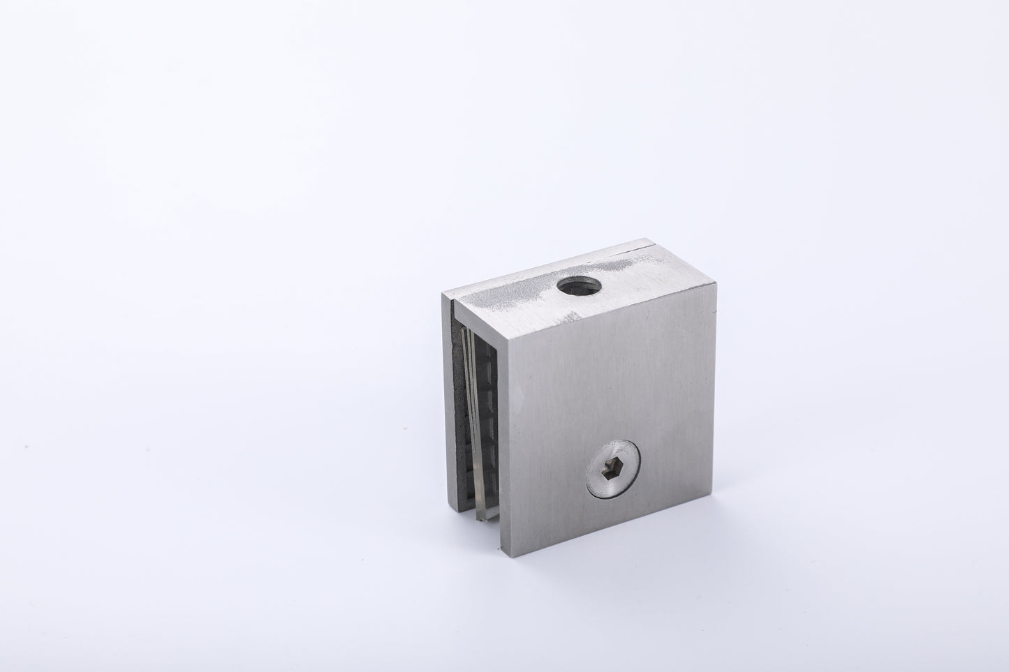 Factory-Price High-Quality Shower Glass Stainless-Steel Square Wall-Mount Clamp