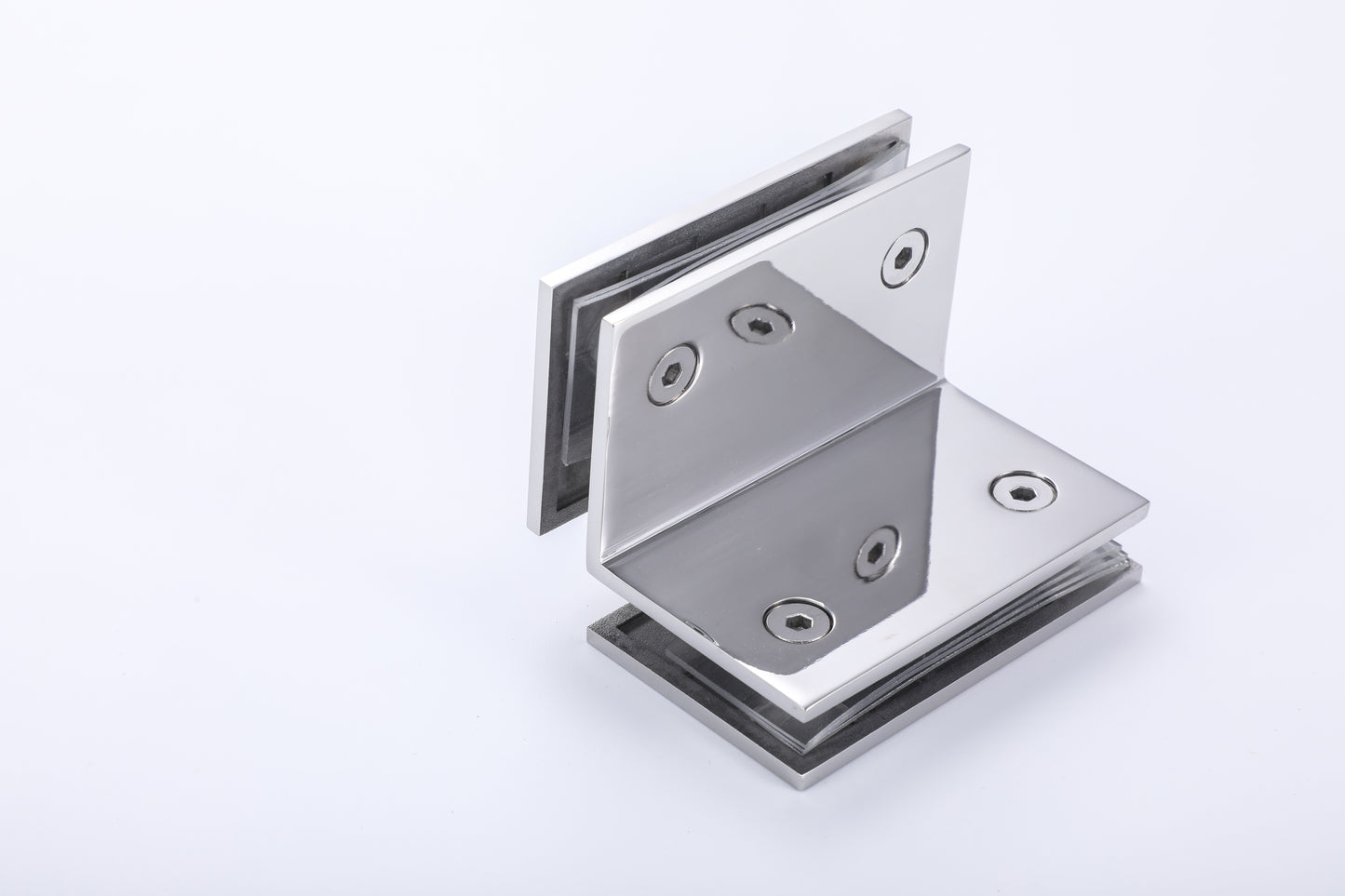 3D Concealed Stainless Steel Clamp for Frameless Shower Glass Door, Bathroom Hardware Fittings