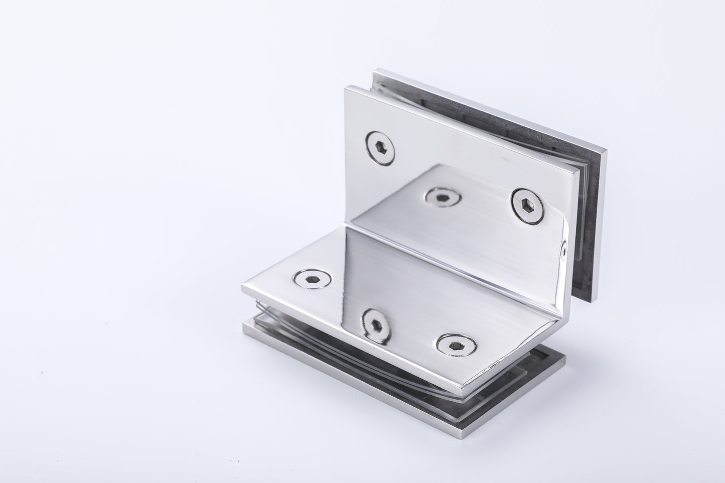 3D Concealed Stainless Steel Clamp for Frameless Shower Glass Door, Bathroom Hardware Fittings
