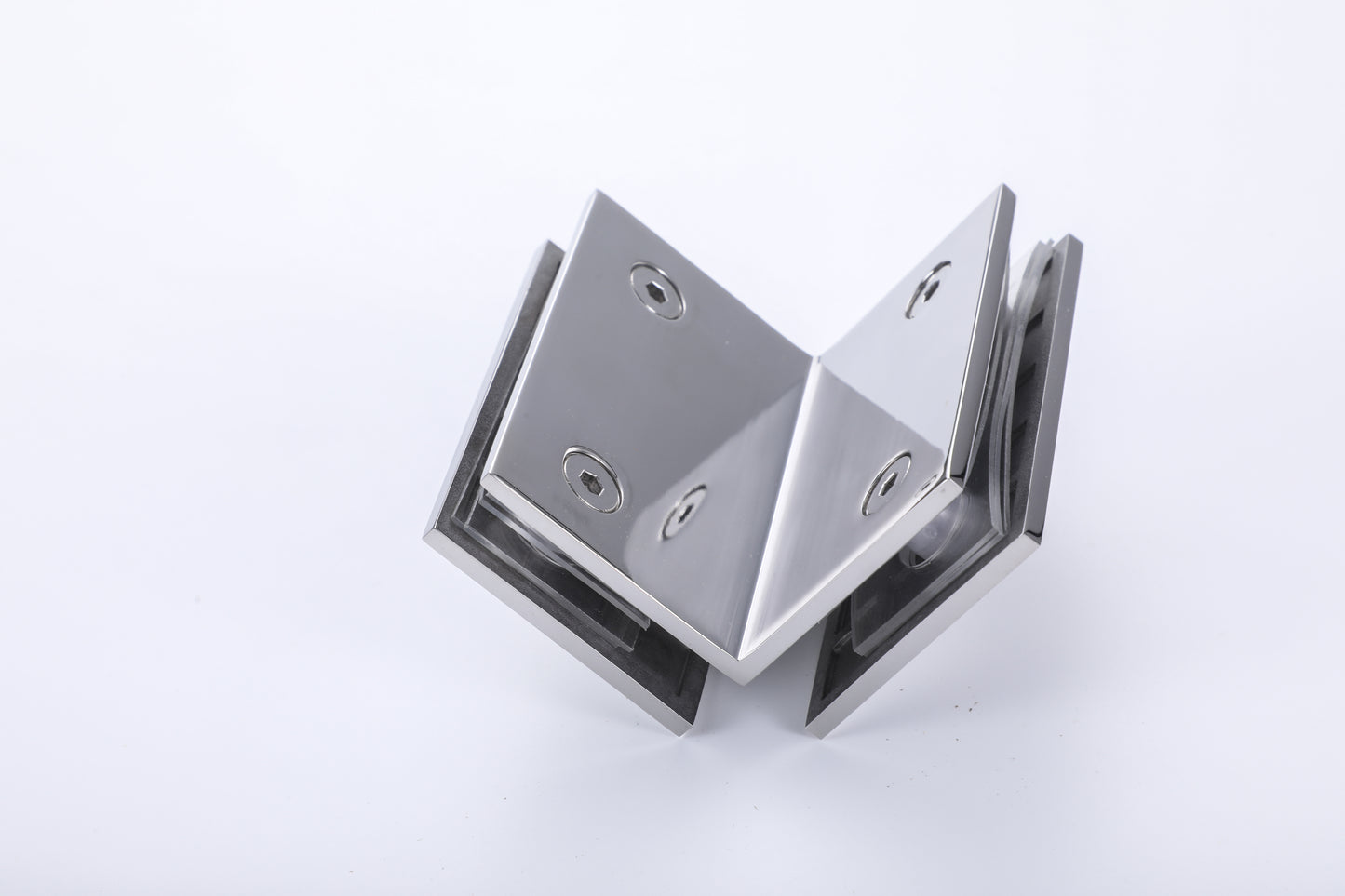 3D Concealed Stainless Steel Clamp for Frameless Shower Glass Door, Bathroom Hardware Fittings
