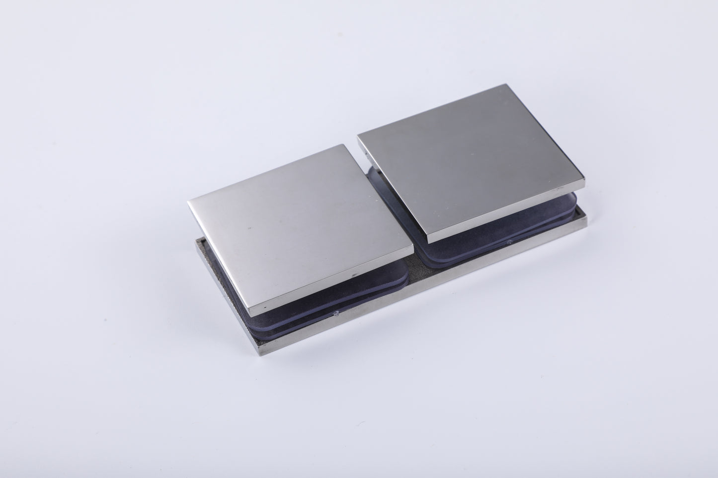 Shower Enclosure Glass Hardware, Stainless Steel Patch Fitting Clamp & Split-Face Retaining Clip