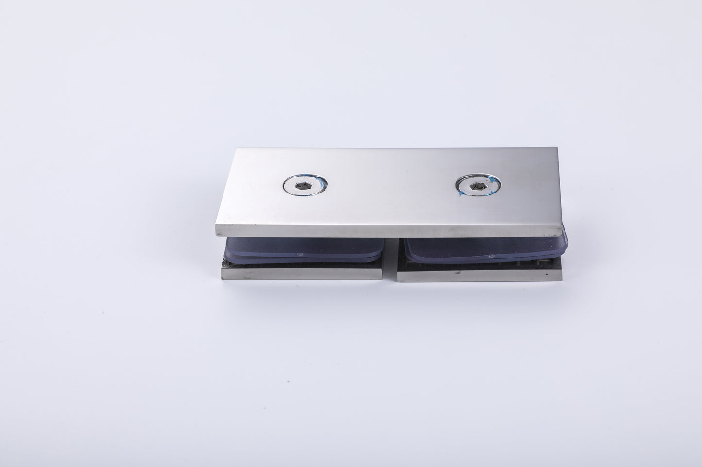 Shower Enclosure Glass Hardware, Stainless Steel Patch Fitting Clamp & Split-Face Retaining Clip
