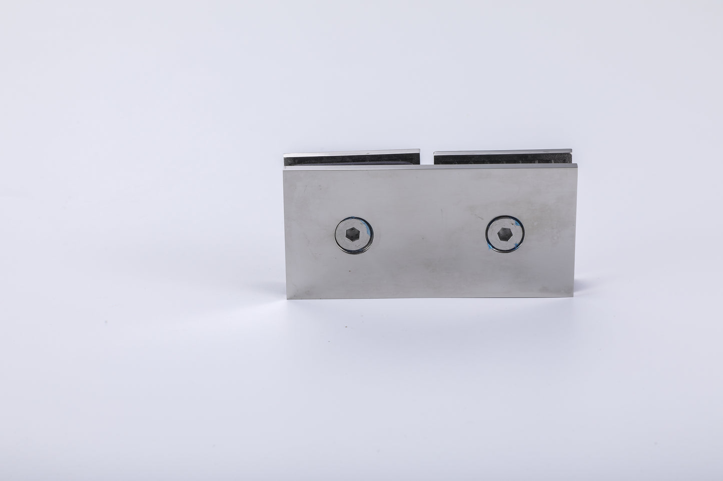 Shower Enclosure Glass Hardware, Stainless Steel Patch Fitting Clamp & Split-Face Retaining Clip