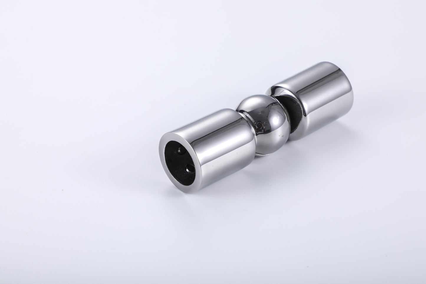 304 Stainless Steel Gold Plated Adjustable Elbow Hinge, Round Tube Connector for Colored Glass Hardware