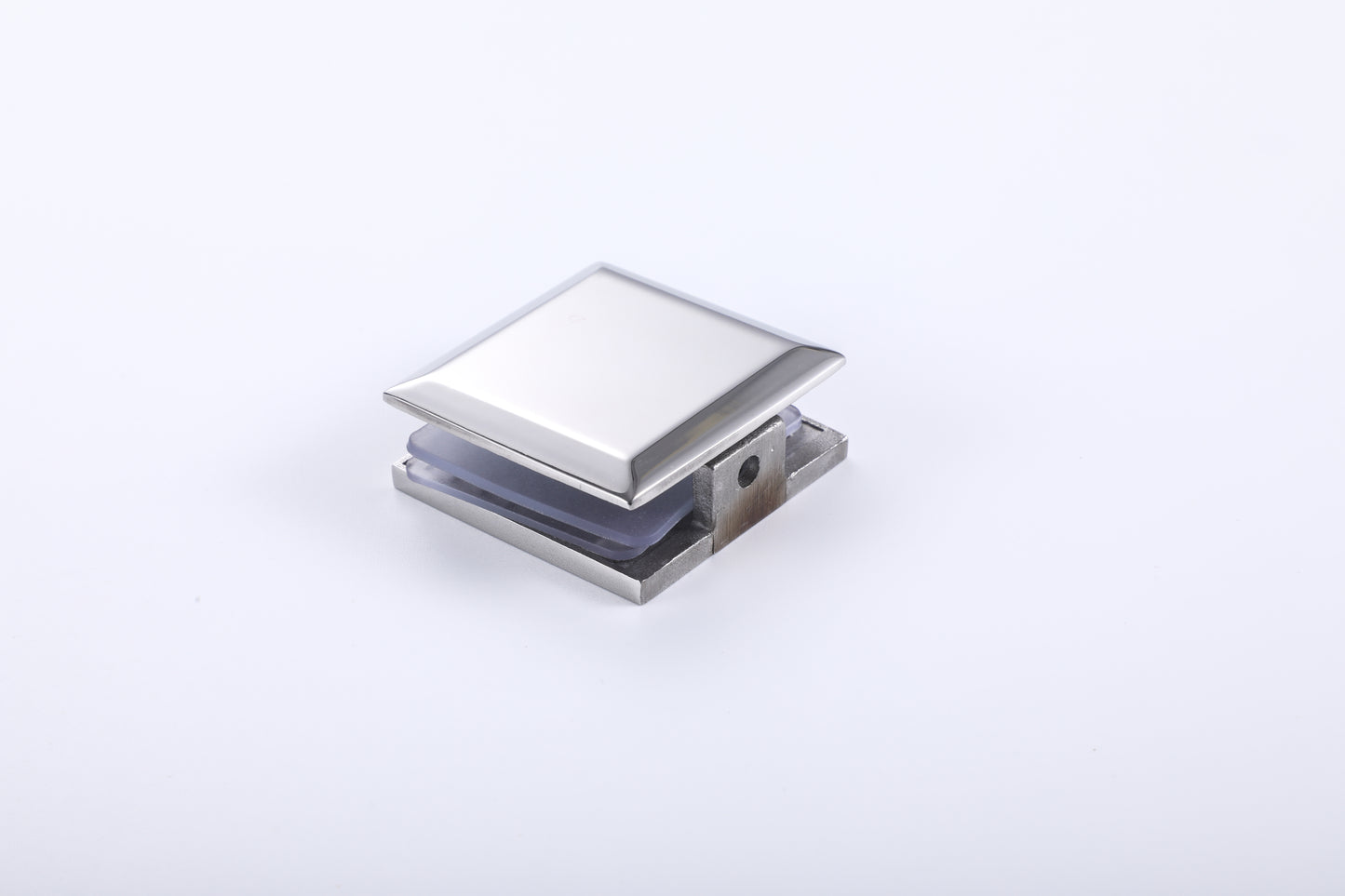 Stainless Steel Chrome-Plated Glass Clamp, Fastener for Shower Door Hardware
