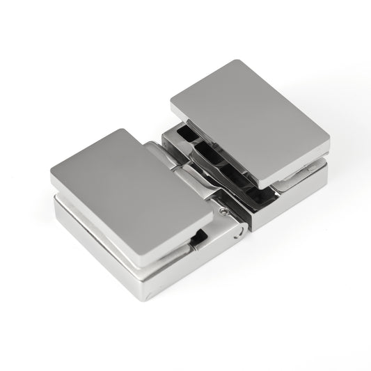 304 Stainless Steel Shower Door Hinge, 180 Degree Glass to Glass Heavy Duty Bathroom Hardware