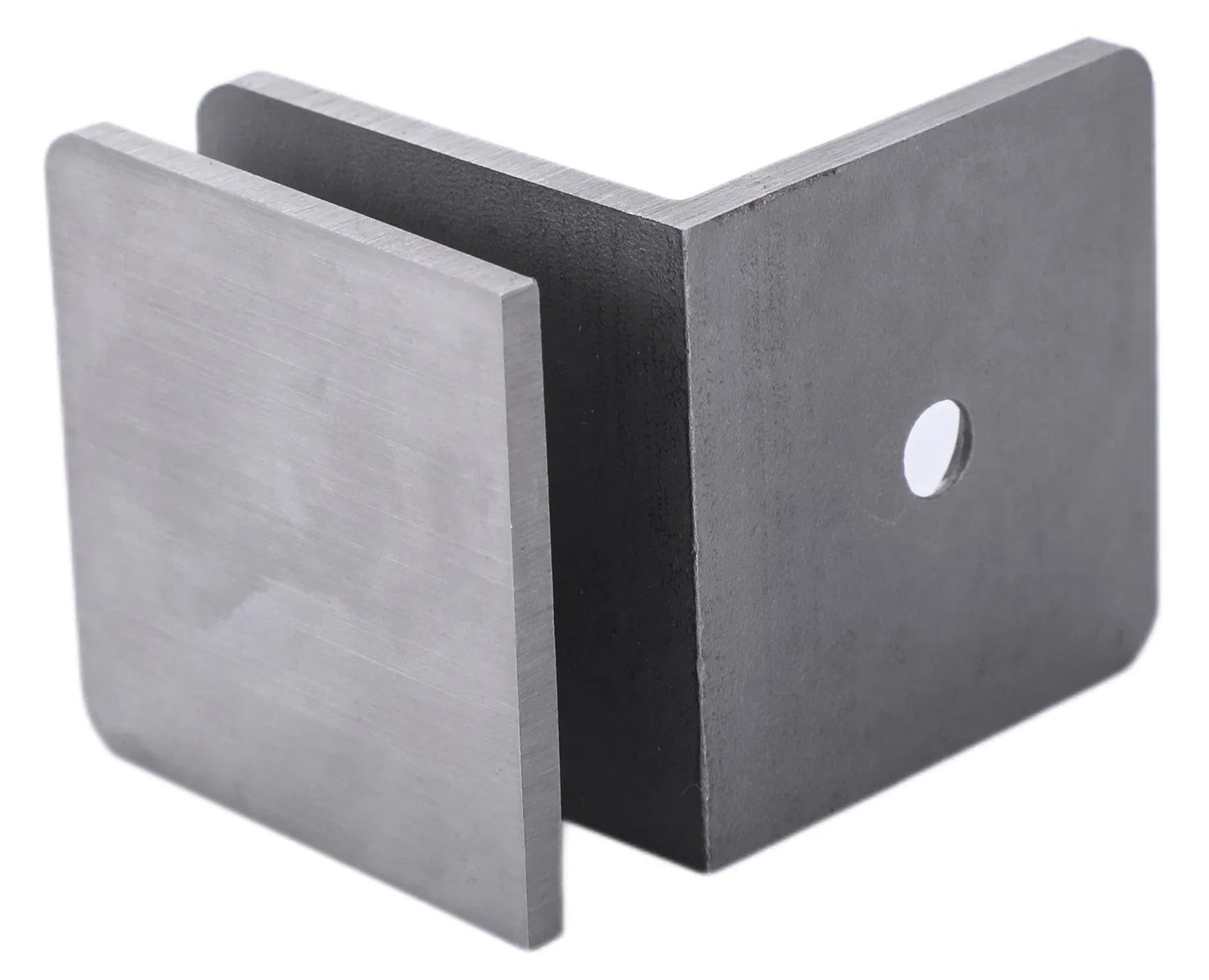 Bathroom Furniture & Shower Accessories, 90° Wall-to-Glass Clamp for Frameless Tempered Glass Door Hardware
