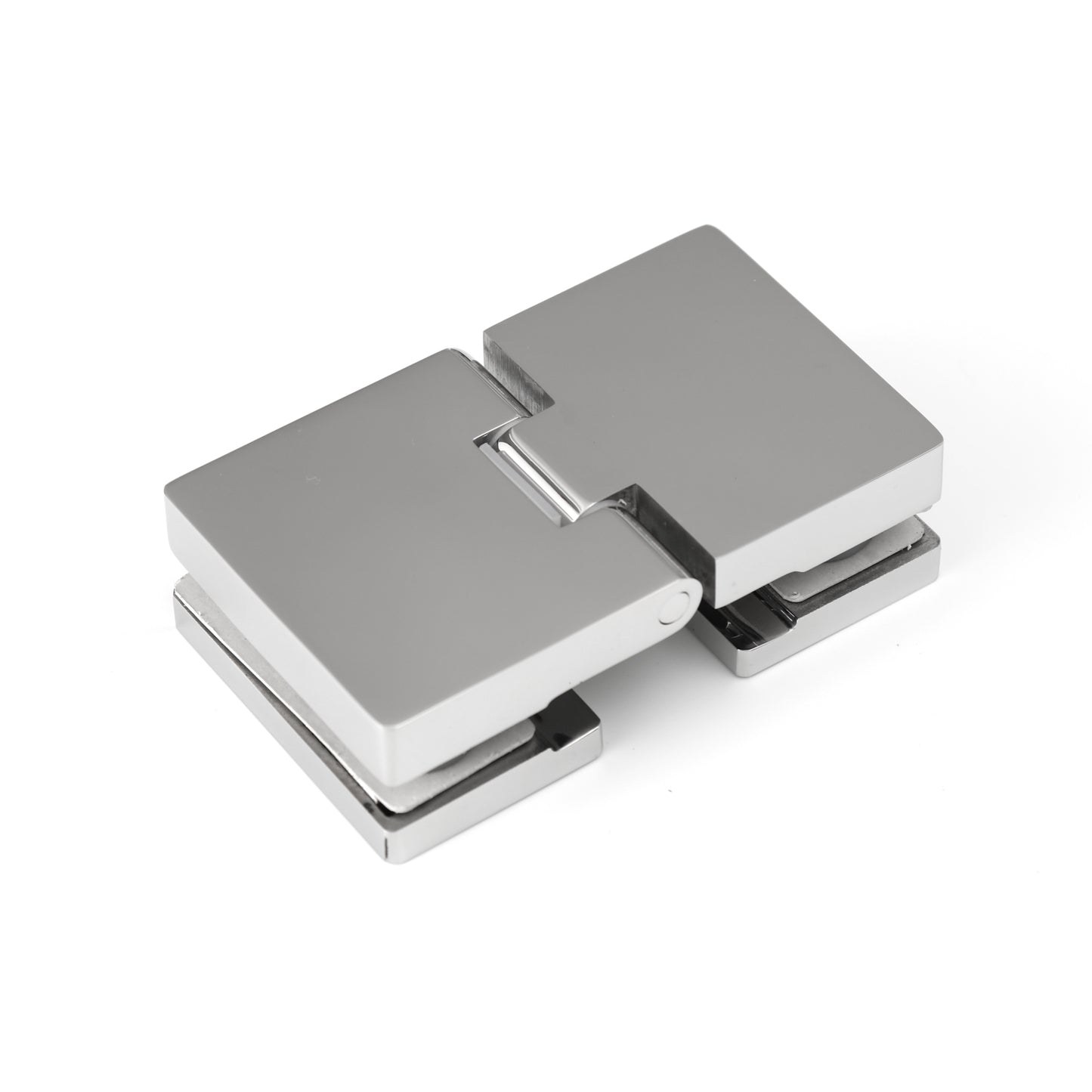 304 Stainless Steel Shower Door Hinge, 180 Degree Glass to Glass Heavy Duty Bathroom Hardware