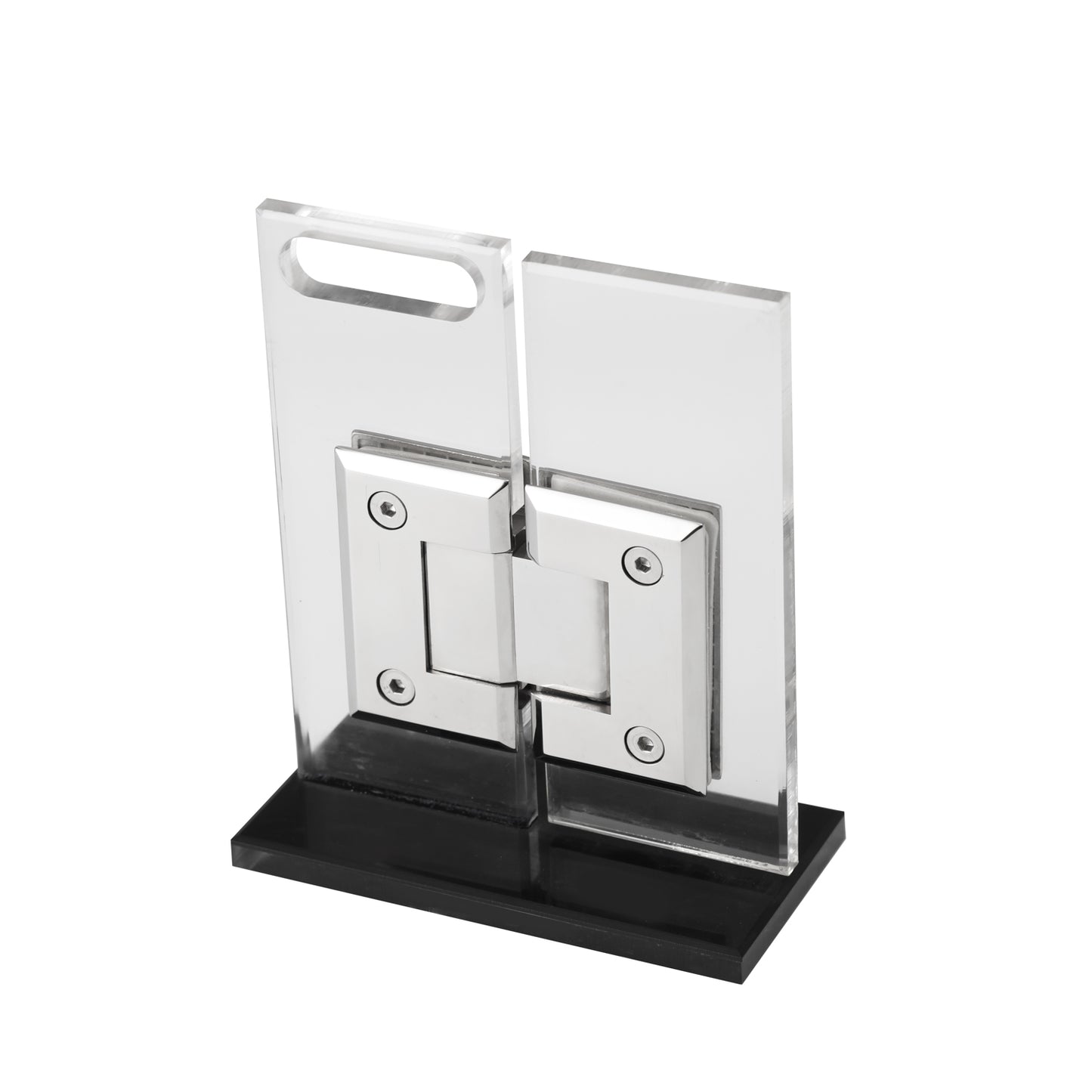 180° Glass-to-Glass Hinge for Frameless Shower Door, Tempered Glass Hardware