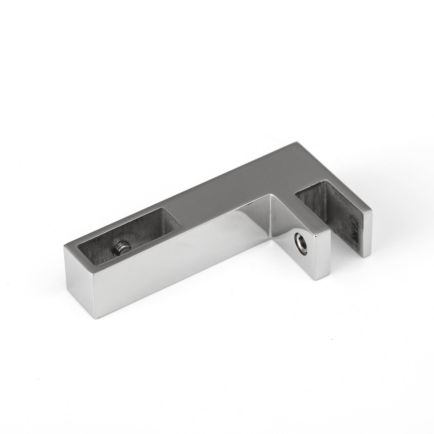 F-Type Square Tube Connector & Bracket for Shower Glass Clamp, Premium Bathroom Hardware