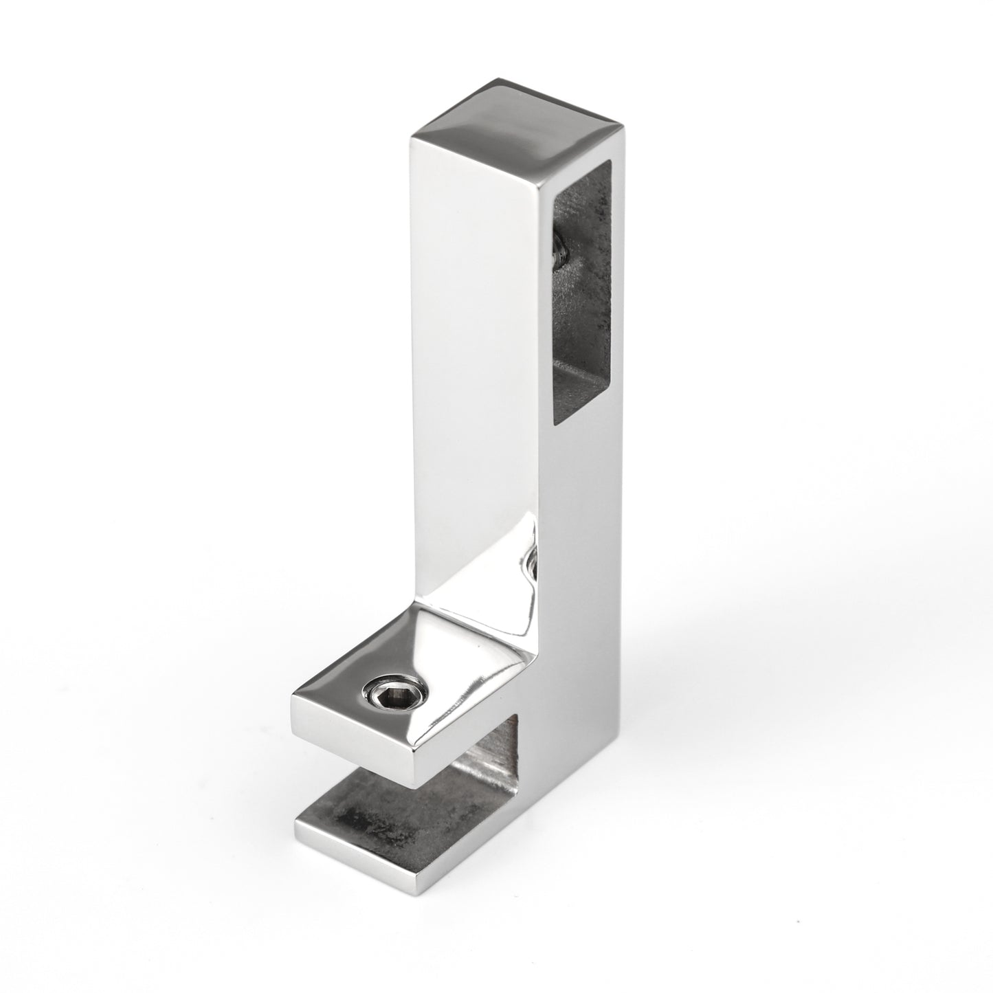 F-Type Square Tube Connector & Bracket for Shower Glass Clamp, Premium Bathroom Hardware
