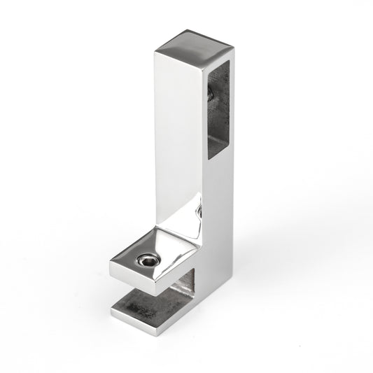 F-Type Square Tube Connector & Bracket for Shower Glass Clamp, Premium Bathroom Hardware