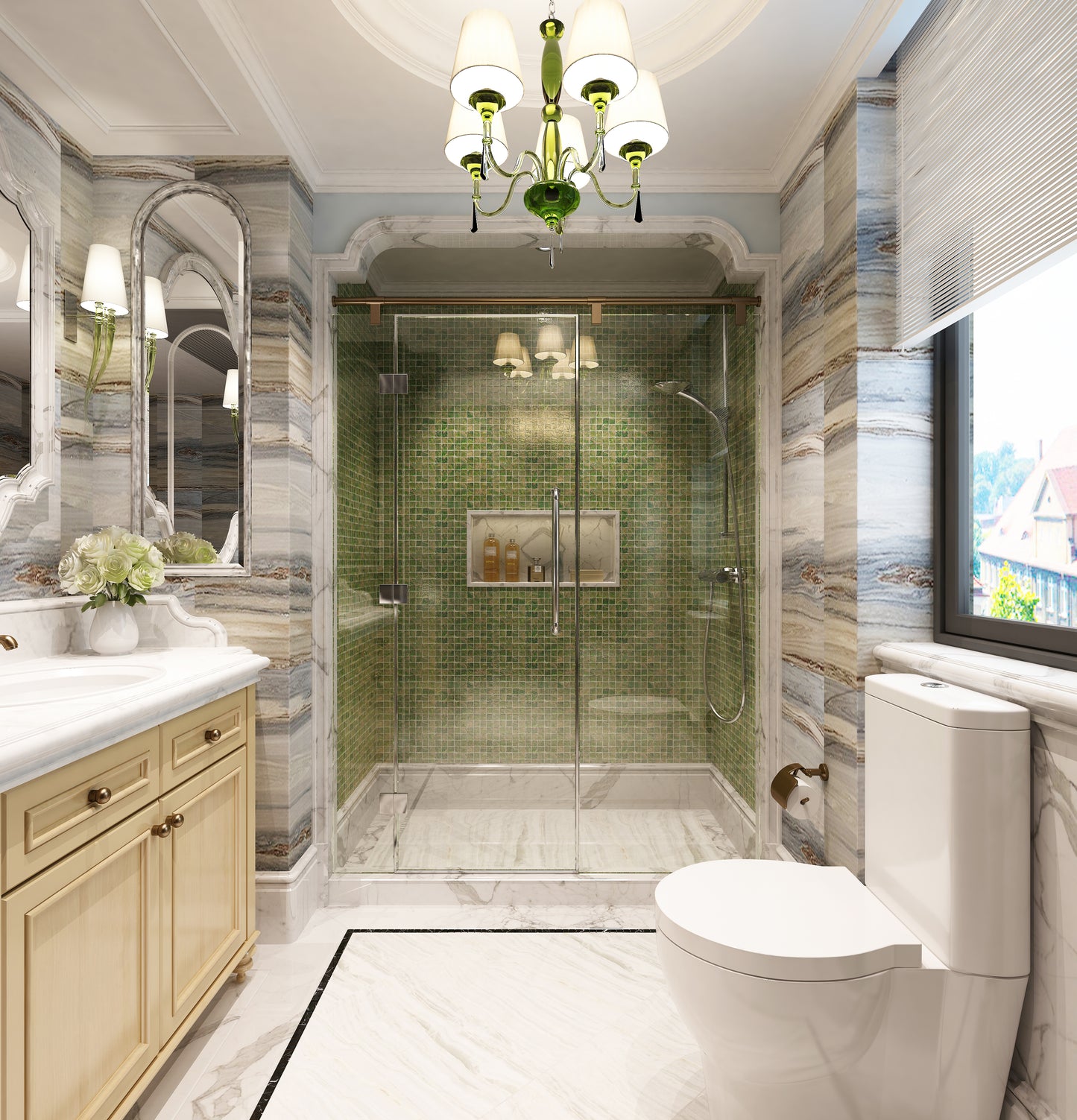 180° Glass-to-Glass Hinge for Frameless Tempered Glass Shower Door, Bathroom Hardware