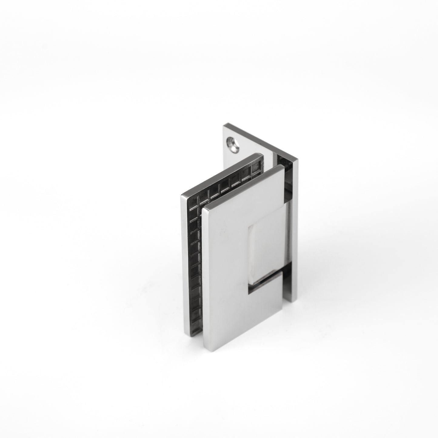 90° L-Shaped 3-Hole Wall-to-Glass Hinge for Frameless Tempered Glass Shower Door, Bathroom Hardware