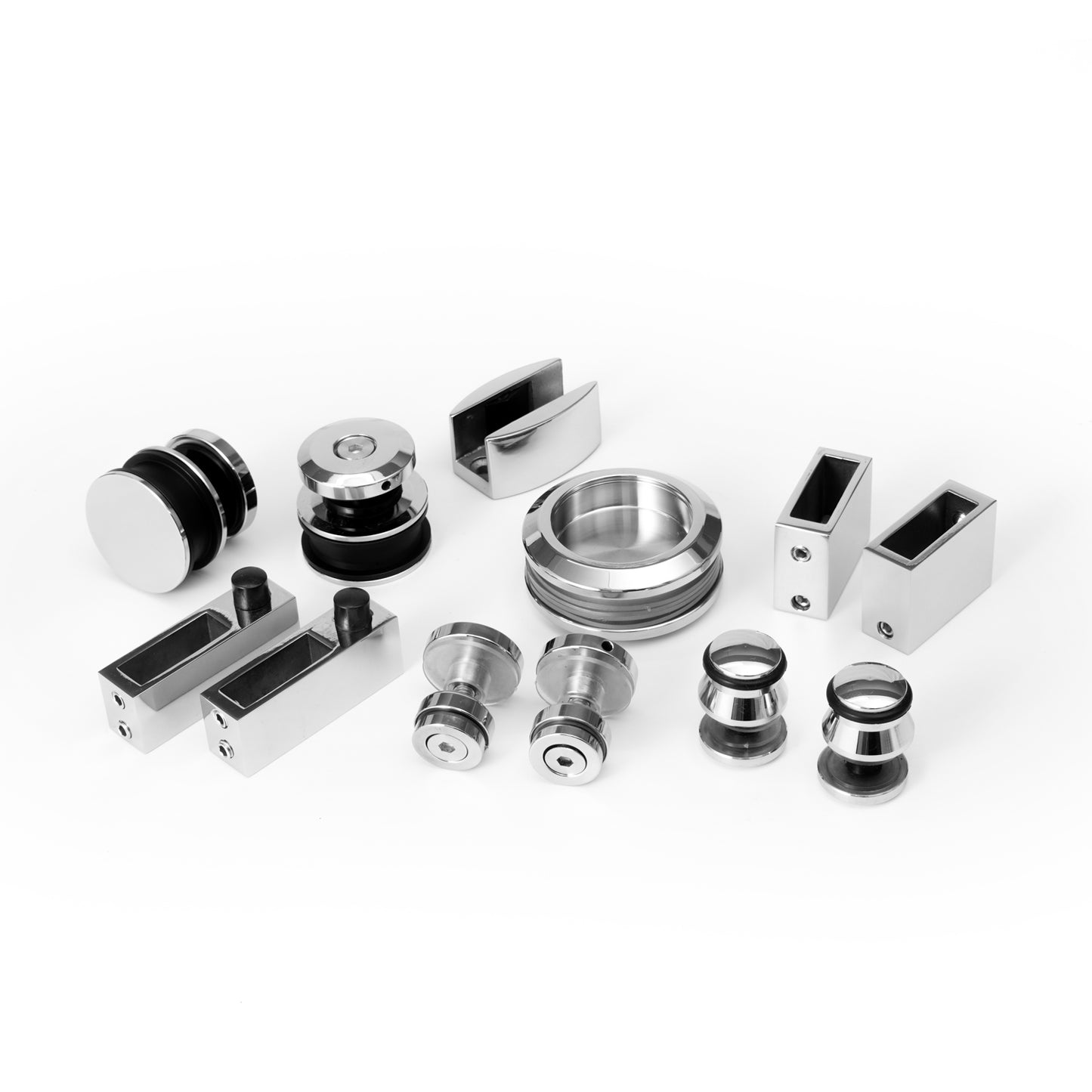 304 Stainless Steel Sliding Glass Door Hardware Set – Tempered Glass Door Fittings