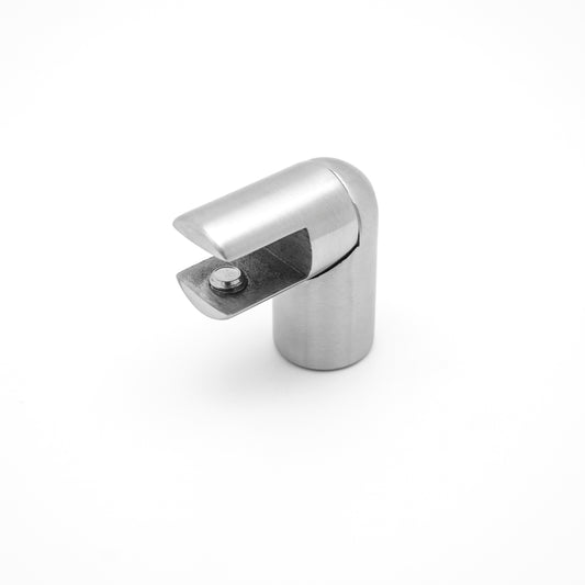90° Stainless Steel Glass to Pipe Connector, Bathroom Shower Hardware Fitting