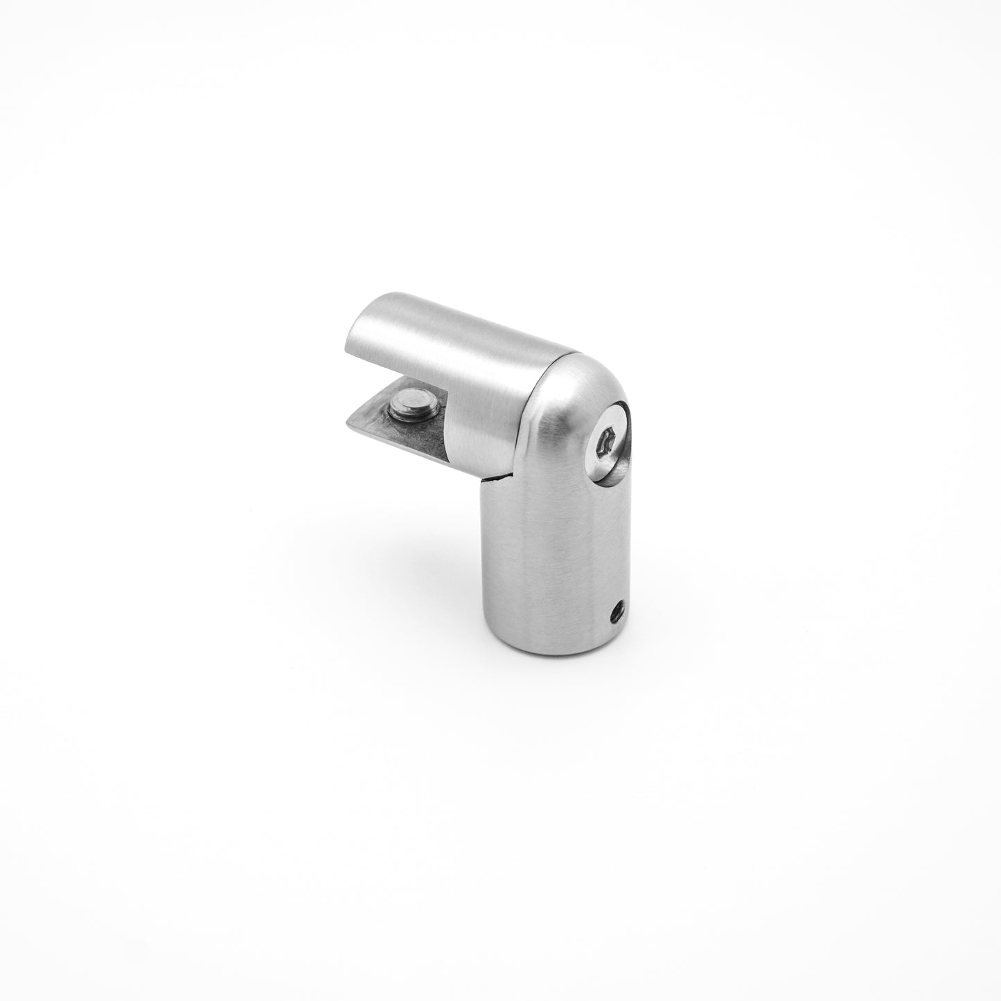 90° Stainless Steel Glass to Pipe Connector, Bathroom Shower Hardware Fitting