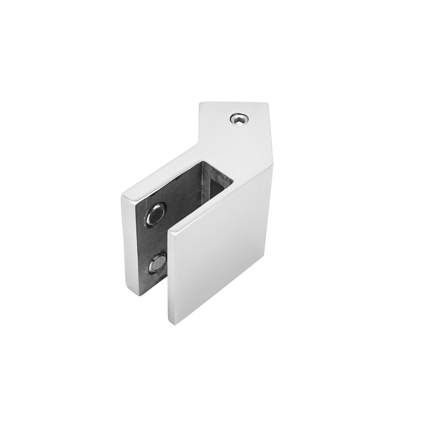 304 Stainless Steel Glass Support Rod Connector for Tempered Glass Door, Glass Bracket Hardware for Square Tubes