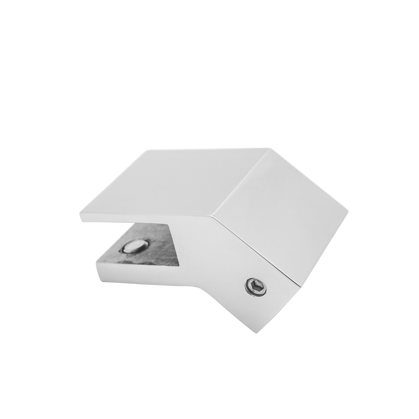 304 Stainless Steel Glass Support Rod Connector for Tempered Glass Door, Glass Bracket Hardware for Square Tubes