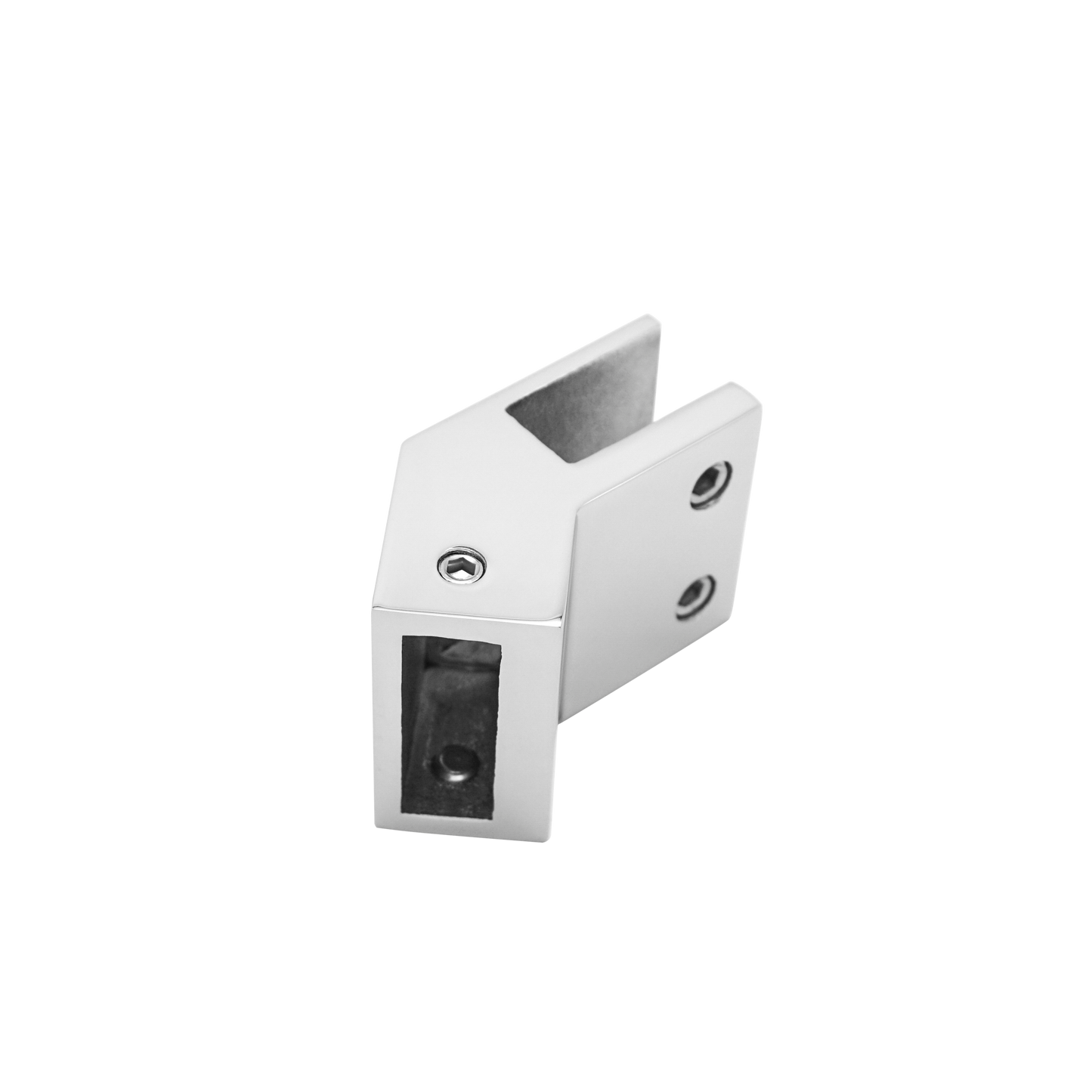 304 Stainless Steel Glass Support Rod Connector for Tempered Glass Door, Glass Bracket Hardware for Square Tubes