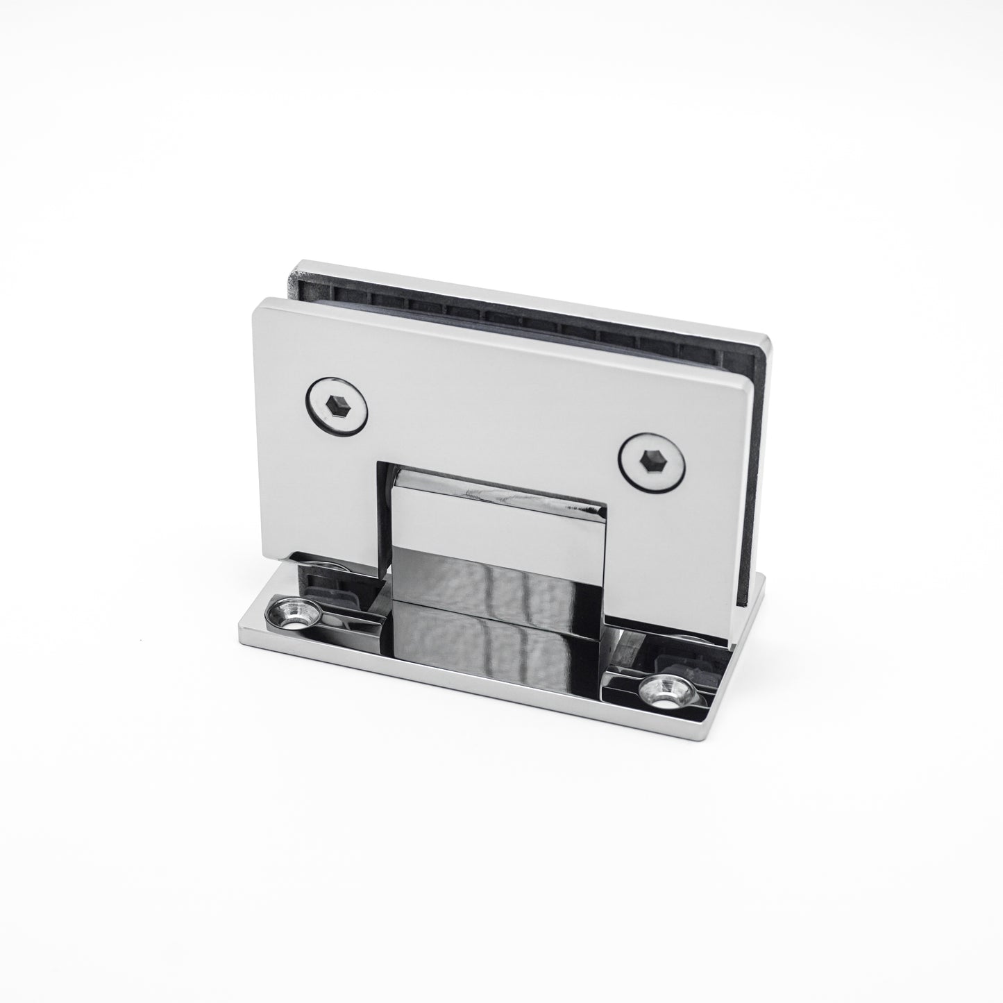 Heavy-Duty 304 Stainless Steel 90° Wall-to-Glass Pivot Hinge for Frameless Tempered Shower Door