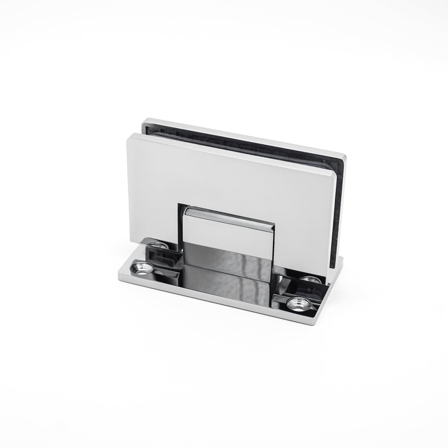 Heavy-Duty 304 Stainless Steel 90° Wall-to-Glass Pivot Hinge for Frameless Tempered Shower Door