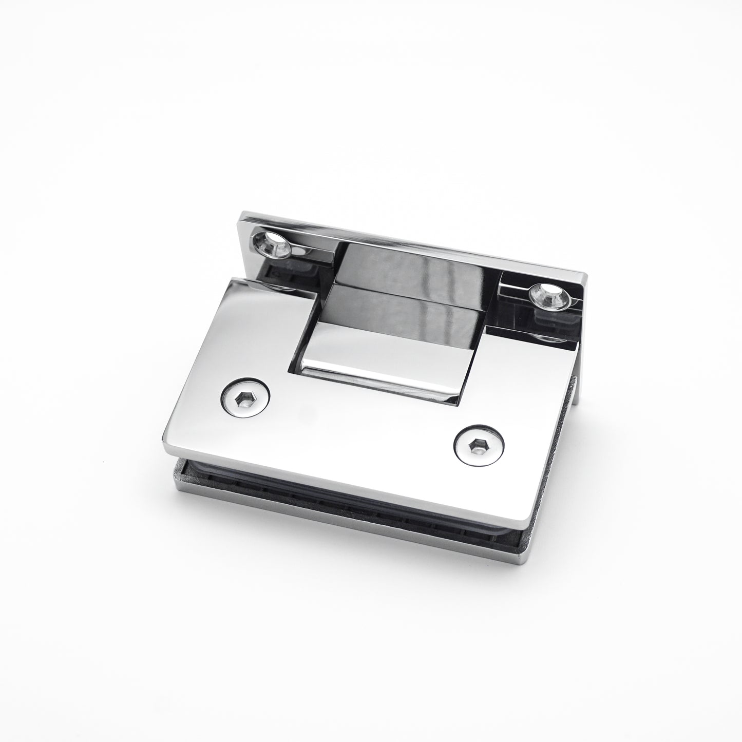 Heavy-Duty 304 Stainless Steel 90° Wall-to-Glass Pivot Hinge for Frameless Tempered Shower Door