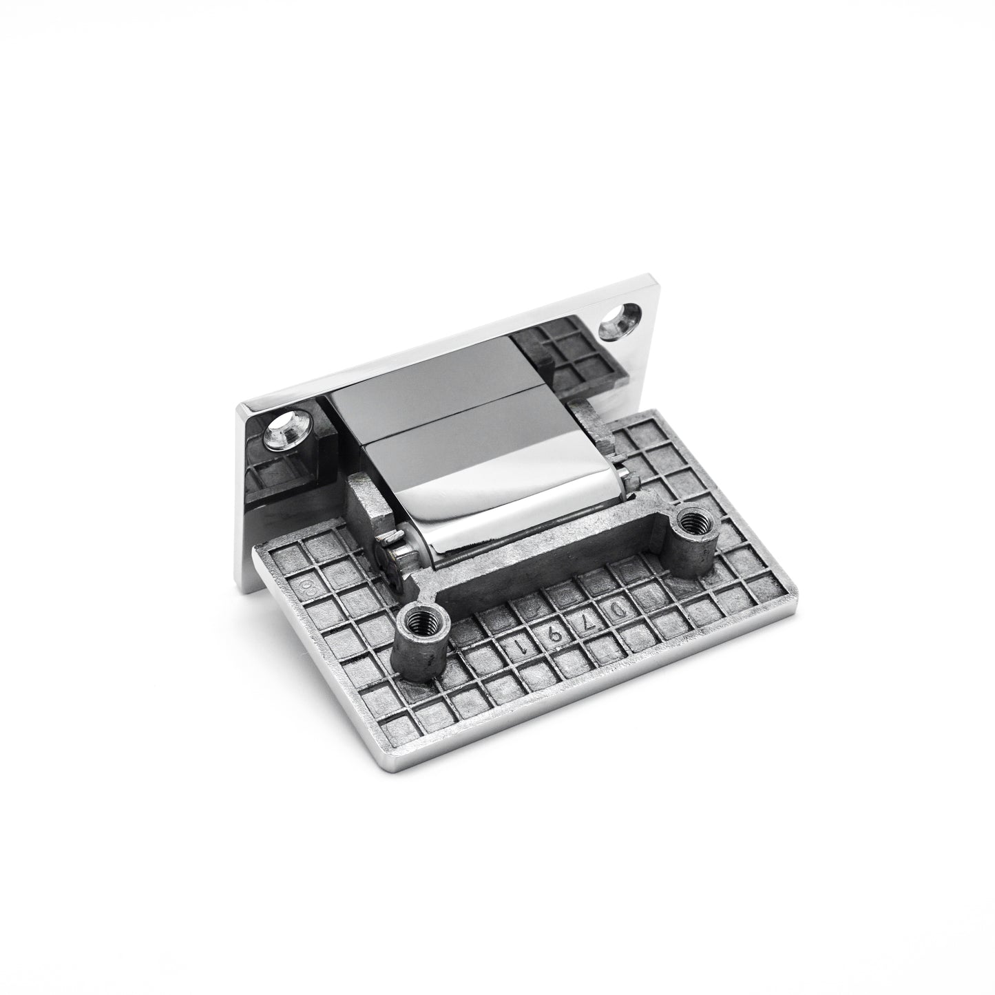 Heavy-Duty 304 Stainless Steel 90° Wall-to-Glass Pivot Hinge for Frameless Tempered Shower Door