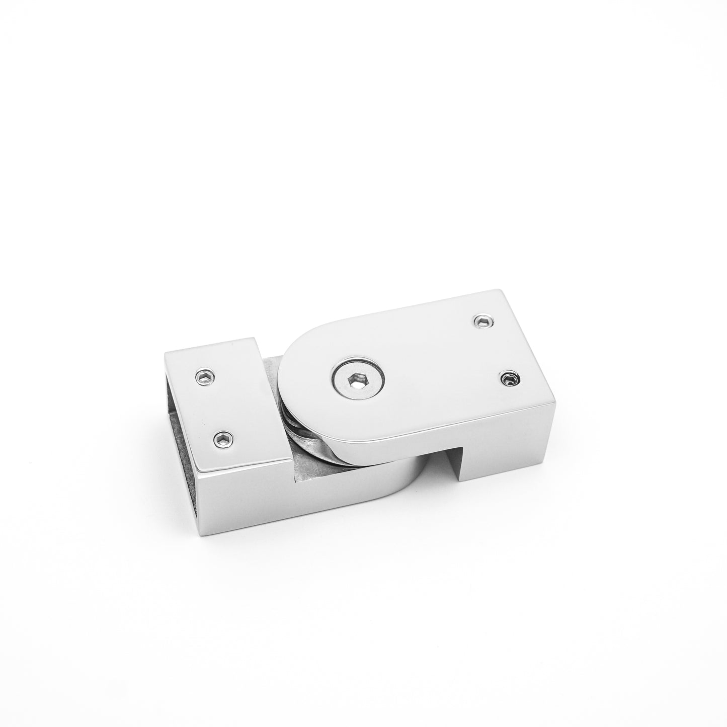 Shower Glass Door Support Bar Connector, 304 Stainless Steel Square Tube Holder, Frameless Bathroom Glass Hardware