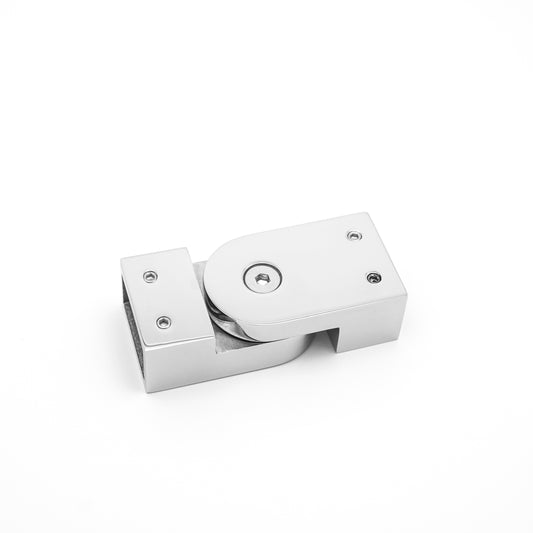 Shower Glass Door Support Bar Connector, 304 Stainless Steel Square Tube Holder, Frameless Bathroom Glass Hardware