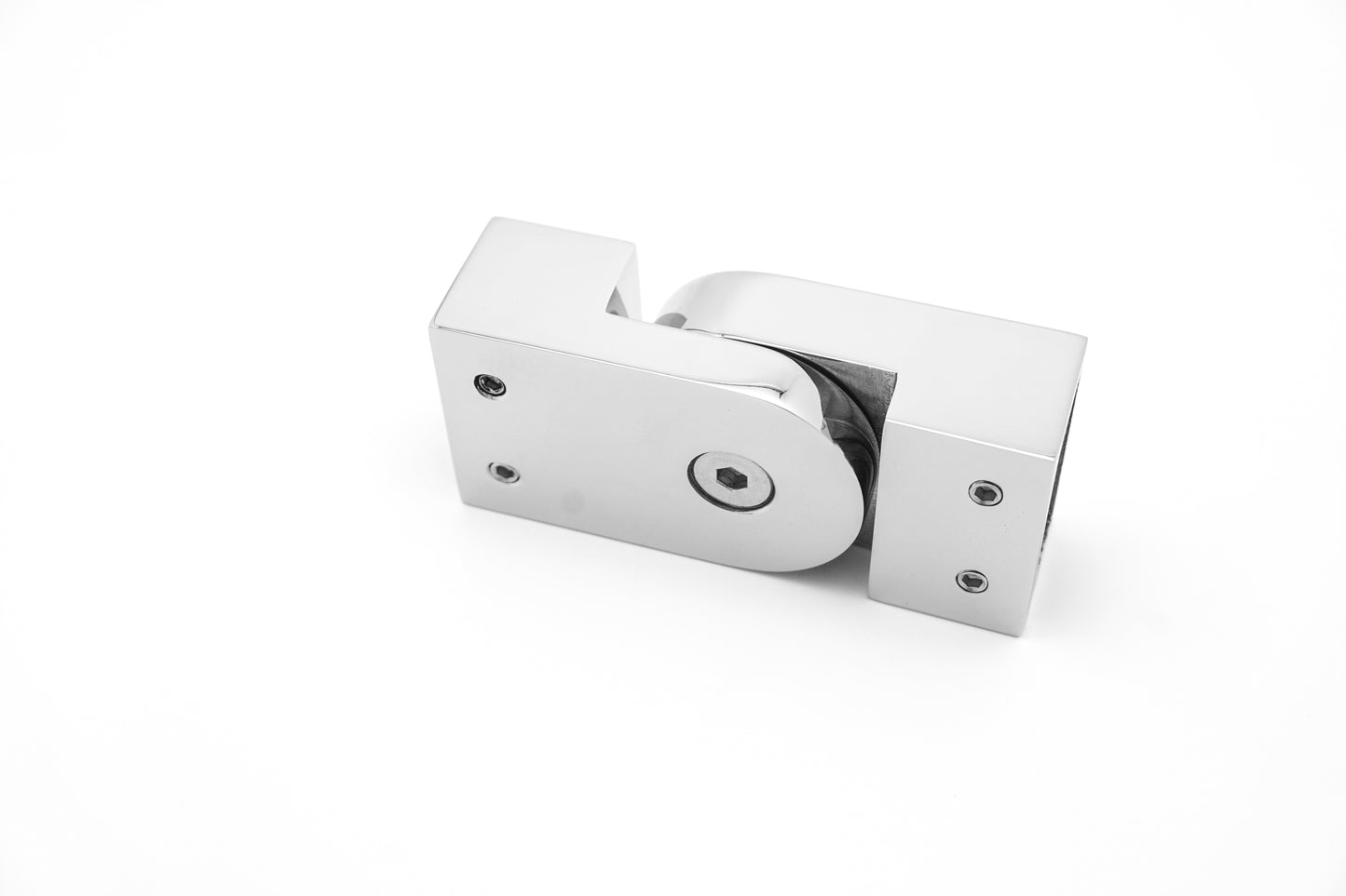 Shower Glass Door Support Bar Connector, 304 Stainless Steel Square Tube Holder, Frameless Bathroom Glass Hardware