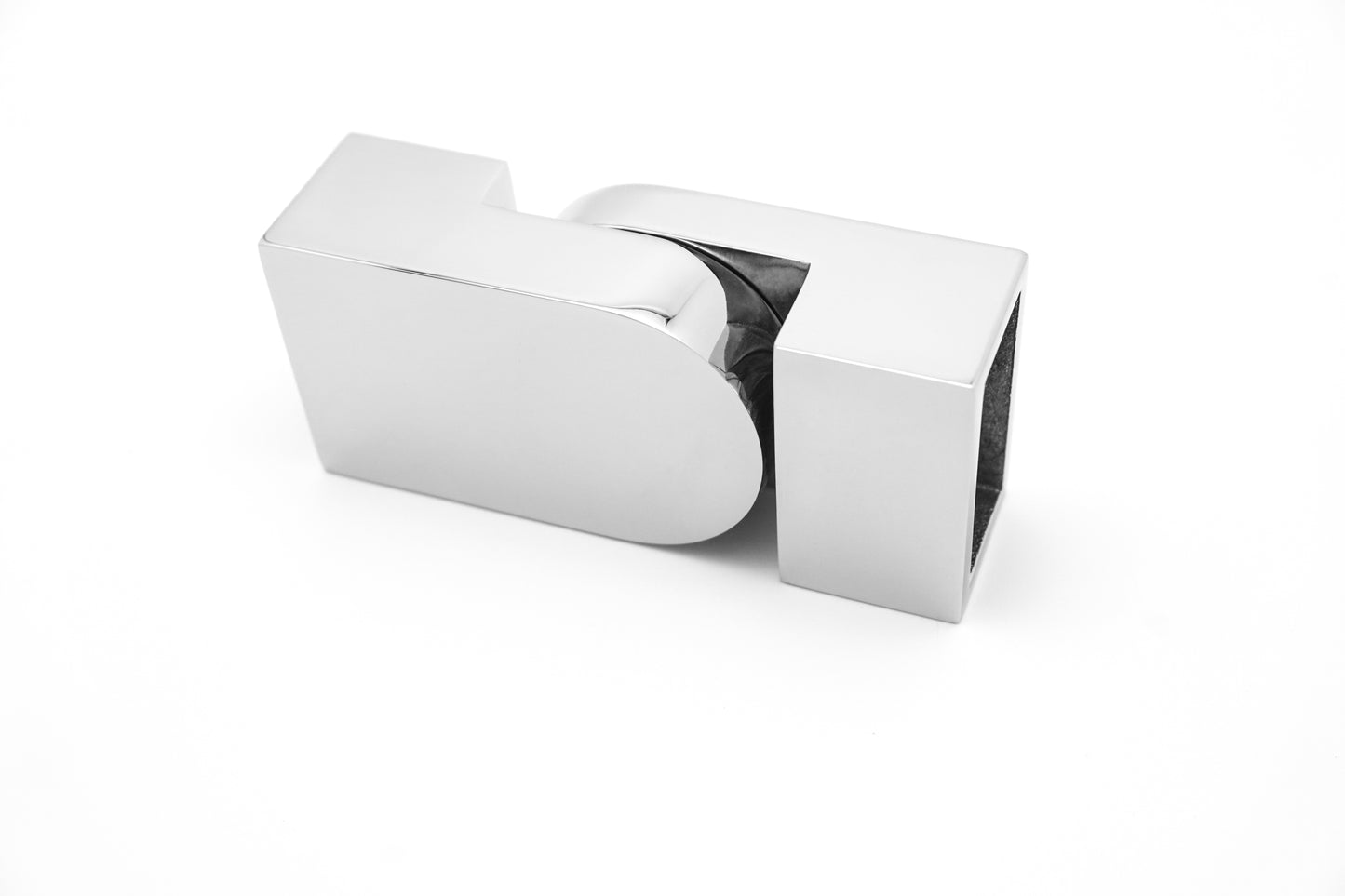 Shower Glass Door Support Bar Connector, 304 Stainless Steel Square Tube Holder, Frameless Bathroom Glass Hardware