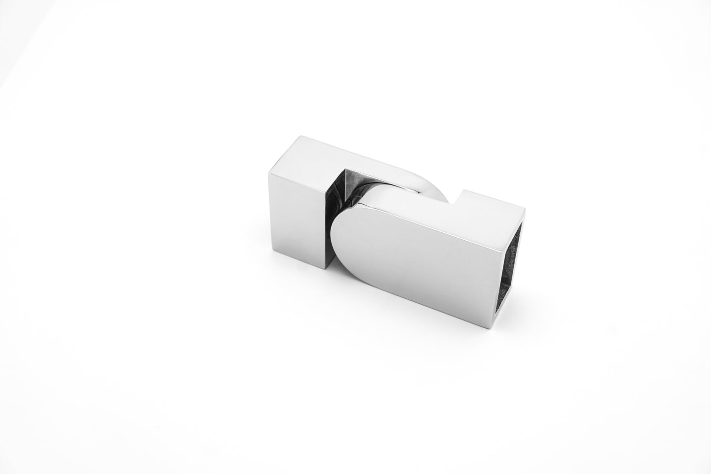 Shower Glass Door Support Bar Connector, 304 Stainless Steel Square Tube Holder, Frameless Bathroom Glass Hardware