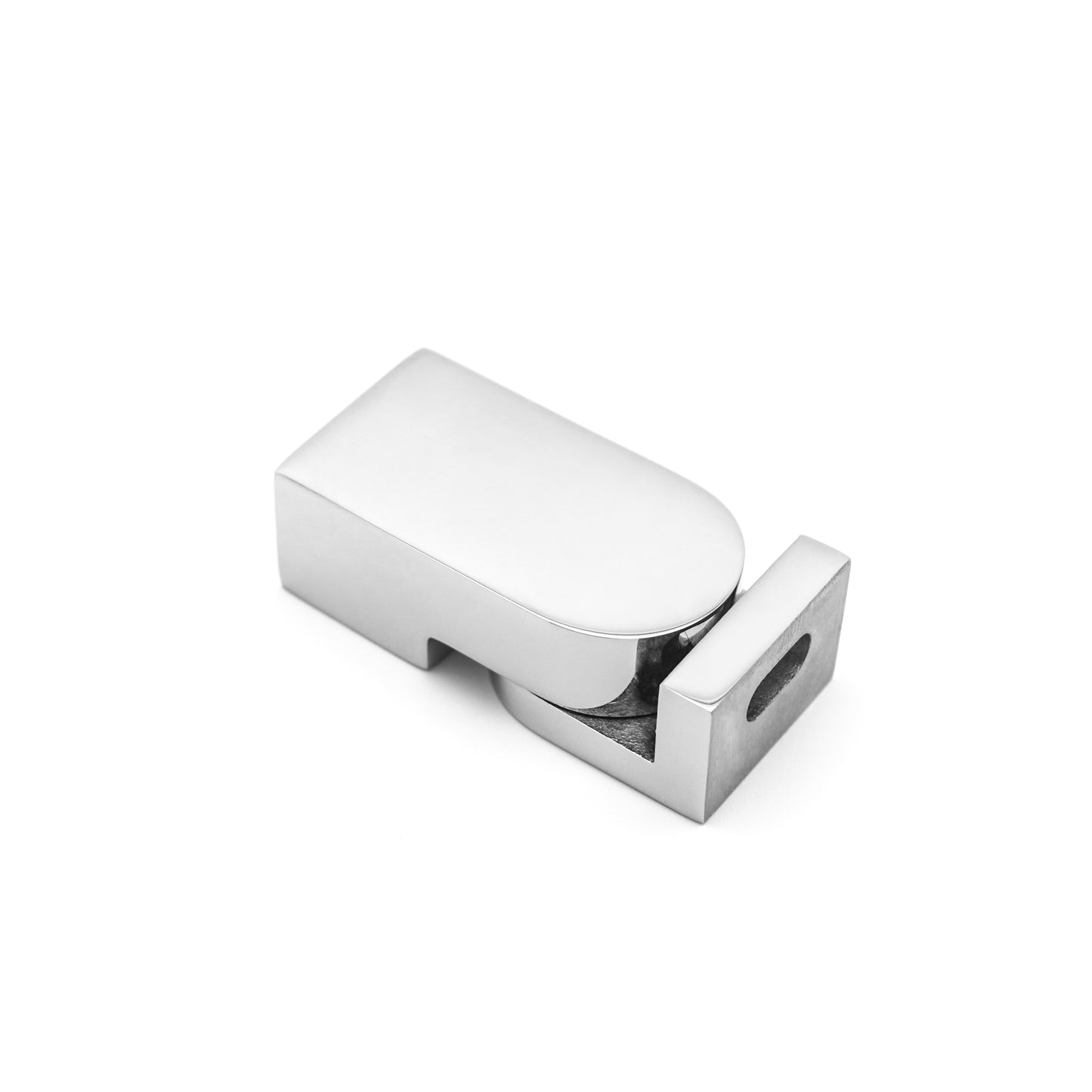 Shower Glass Pipe Connector for 10mm/20mm Square Tubes, Stainless Steel Hardware Fitting