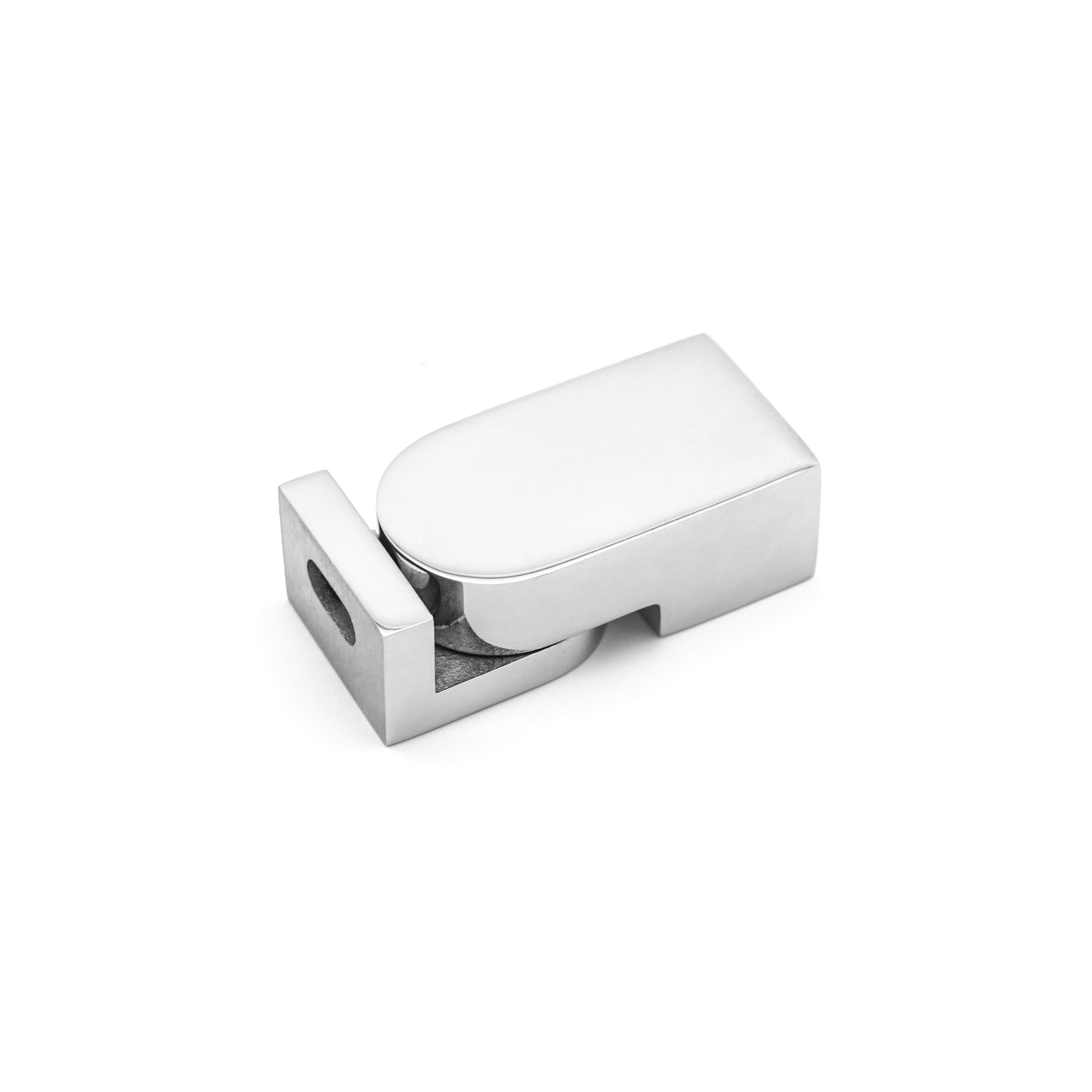 Shower Glass Pipe Connector for 10mm/20mm Square Tubes, Stainless Steel Hardware Fitting