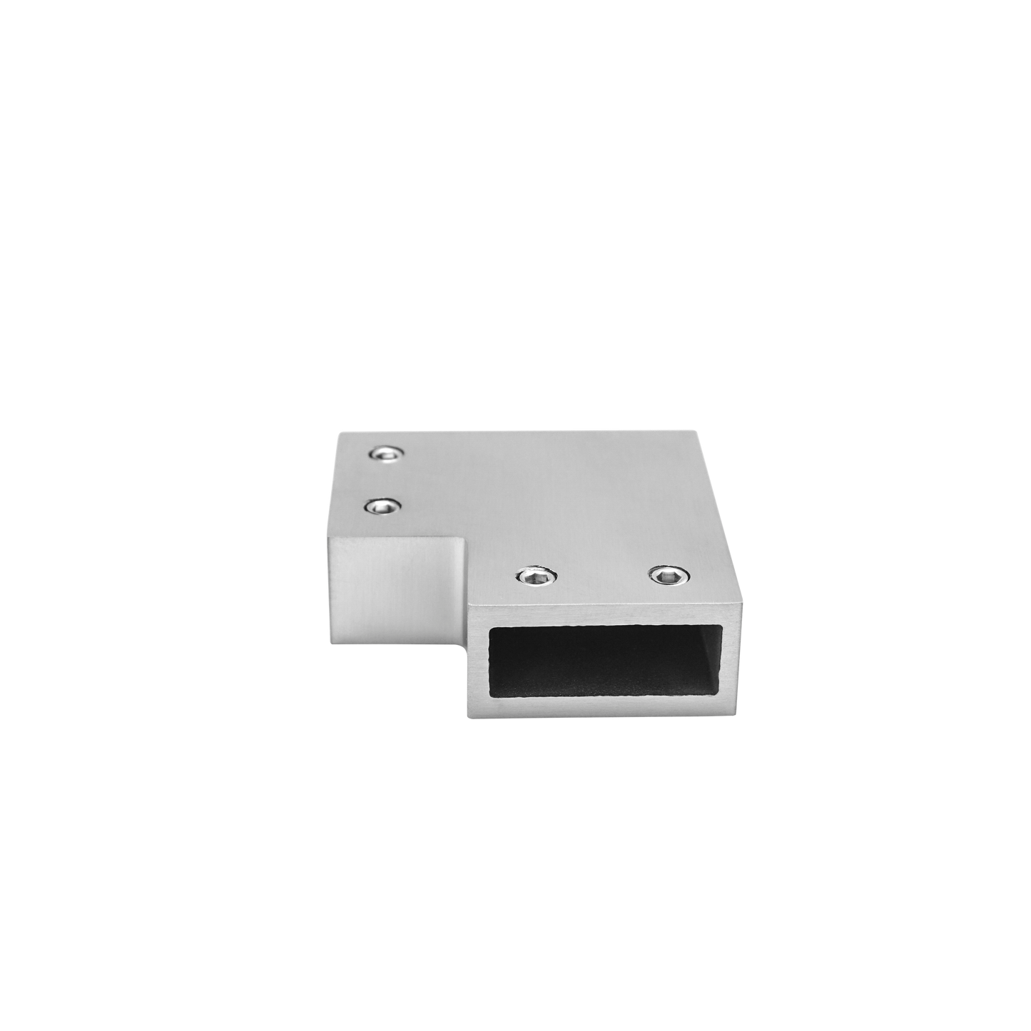 304 Stainless Steel Pipe Fitting Connector Satin Finish Glass Hardware for Bathroom