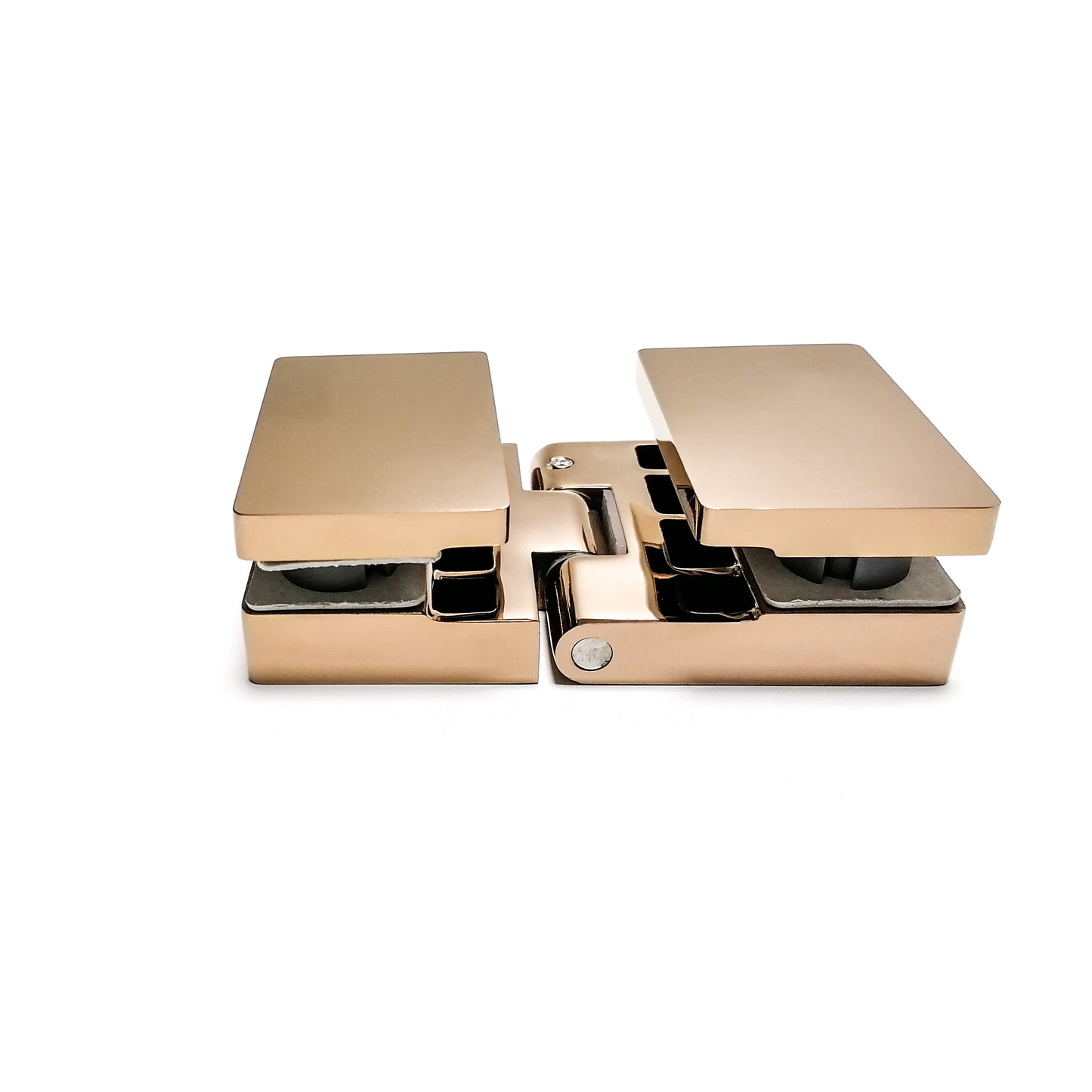 304 Stainless Steel Shower Door Hinge, 180 Degree Glass to Glass Heavy Duty Bathroom Hardware